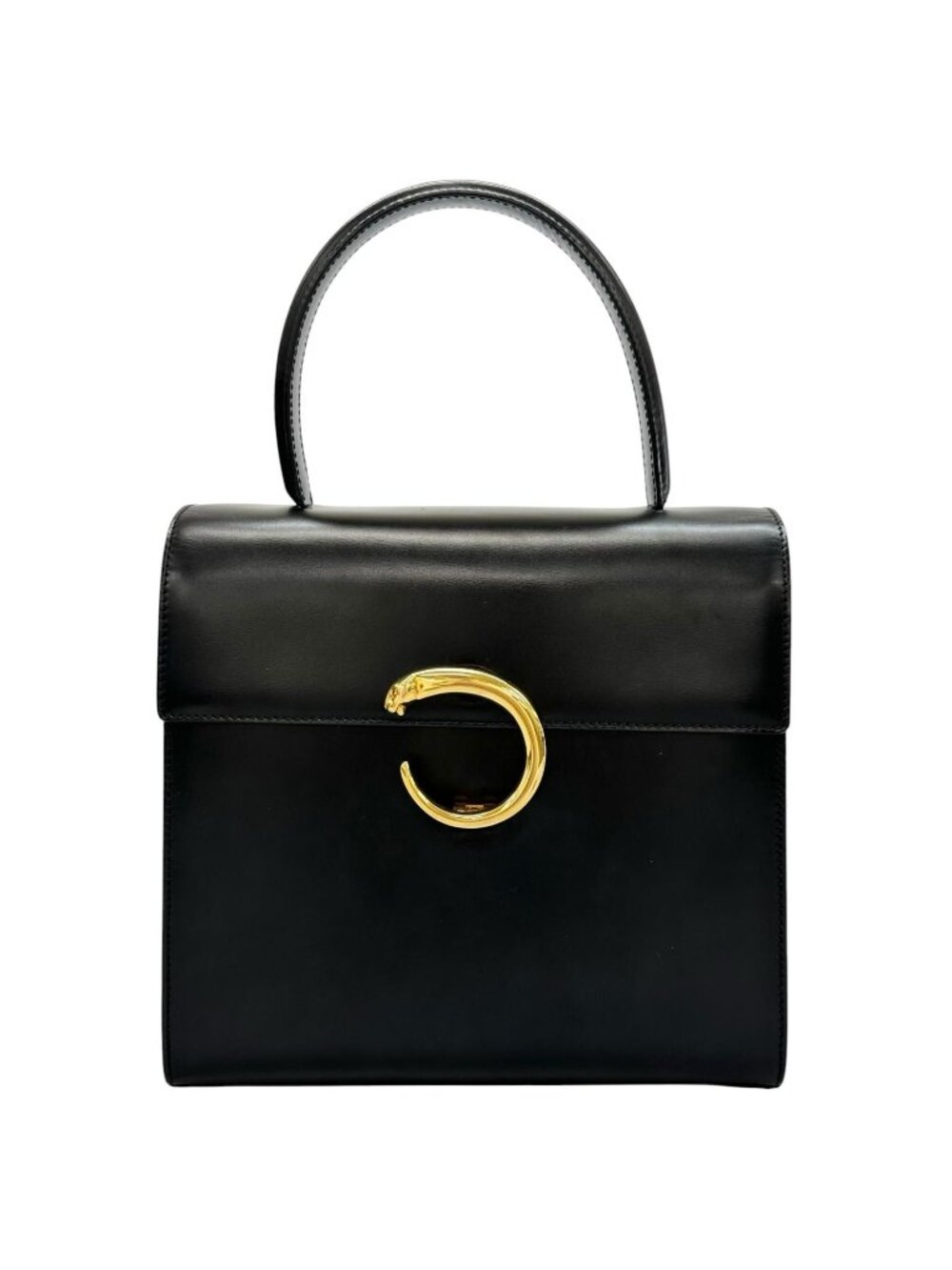 Cartier Panthere Handbag Calfskin Black